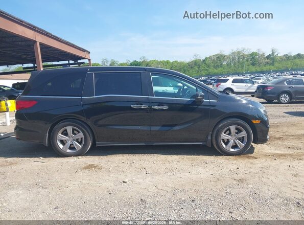5FNRL6H72JB082674 2018 HONDA ODYSSEY Black უკანა სალონის ხედი