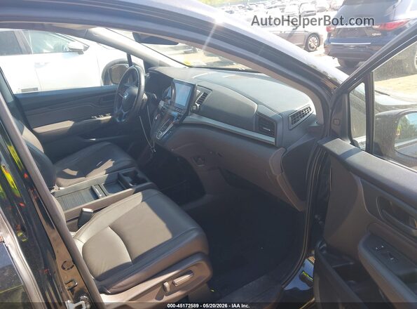 5FNRL6H72JB082674 2018 HONDA ODYSSEY Black წინა სალონის ხედი