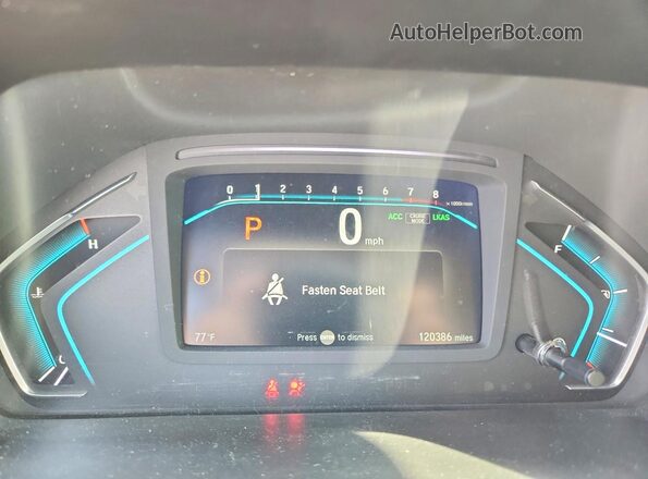 5FNRL6H72JB092265 2018 HONDA ODYSSEY White Widok zestawu wskaźników
