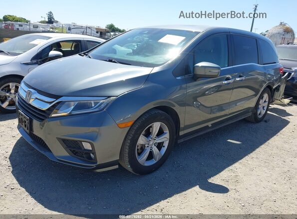 5FNRL6H72KB035422 2019 HONDA ODYSSEY Gray Առջևի ձախ երեք քառորդ տեսարան