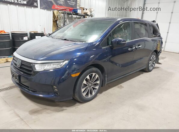 5FNRL6H72NB048949 2022 HONDA ODYSSEY Dark Blue Передня ліва чверть
