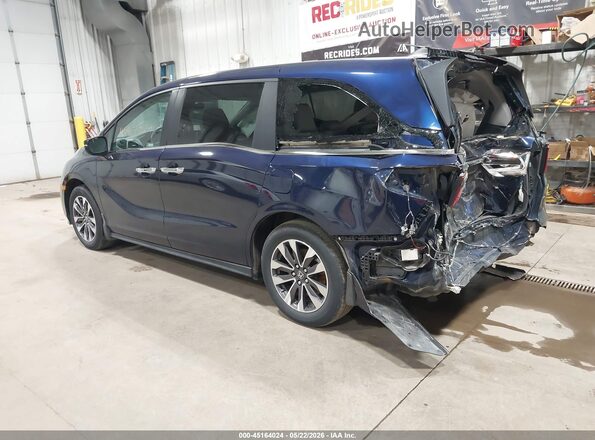 5FNRL6H72NB048949 2022 HONDA ODYSSEY Dark Blue Задня ліва чверть