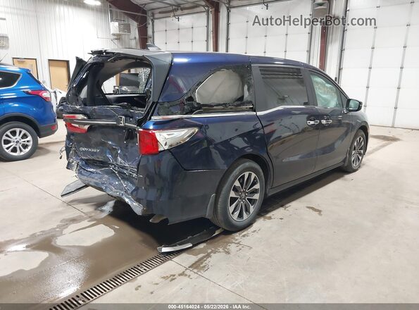 5FNRL6H72NB048949 2022 HONDA ODYSSEY Dark Blue Задня права чверть