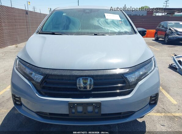 5FNRL6H72PB022368 2023 HONDA ODYSSEY Gray Rear interior view