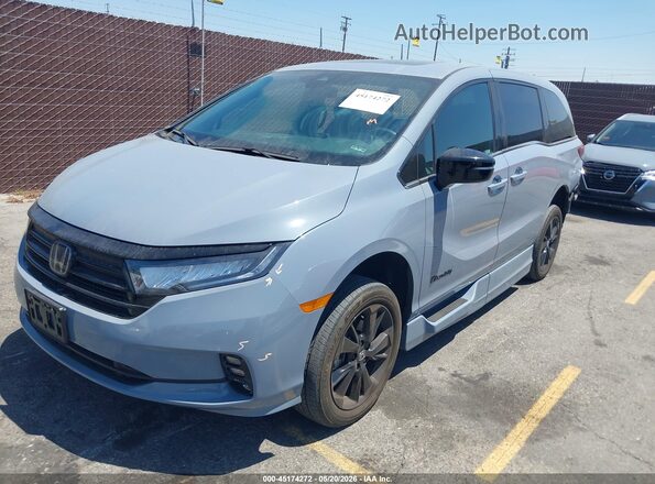 5FNRL6H72PB022368 2023 HONDA ODYSSEY Gray Front left