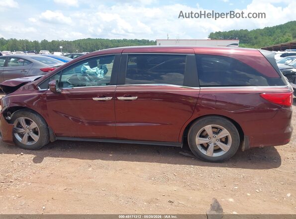 5FNRL6H73KB030181 2019 HONDA ODYSSEY Burgundy უკანა სალონის ხედი