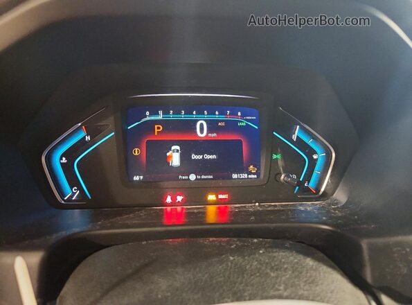 5FNRL6H73KB086055 2019 HONDA ODYSSEY White Вид щитка приладів