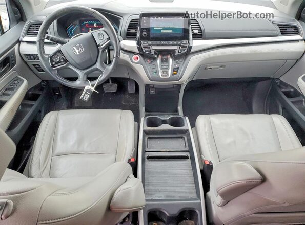 5FNRL6H73KB107826 2019 HONDA ODYSSEY Gray წინა პანელის ხედი