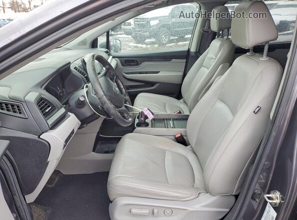 5FNRL6H73KB107826 2019 HONDA ODYSSEY Gray წინა სალონის ხედი