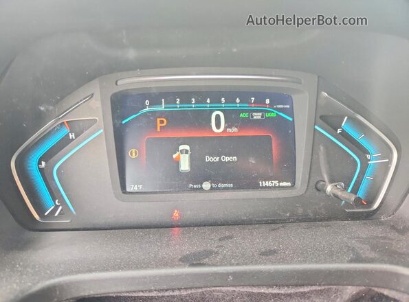 5FNRL6H73LB022213 2020 HONDA ODYSSEY Серый Вид щитка приборов