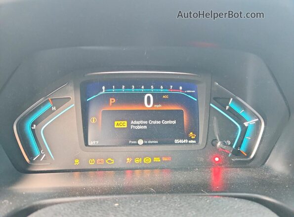 5FNRL6H73LB054353 2020 HONDA ODYSSEY White Widok zestawu wskaźników