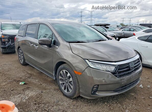 5FNRL6H73NB011828 2022 HONDA ODYSSEY Серый Передняя правая четверть