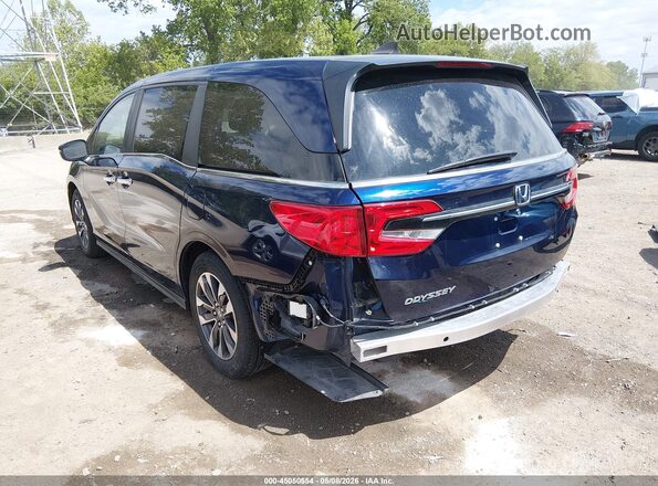 5FNRL6H73NB048605 2022 HONDA ODYSSEY Dark Blue Задня ліва чверть
