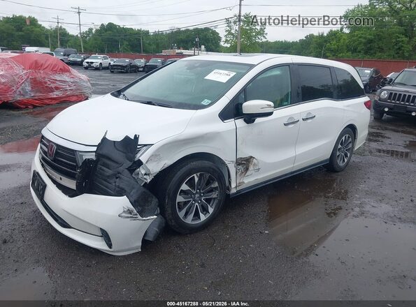 5FNRL6H73NB053271 2022 HONDA ODYSSEY White წინა ხედი