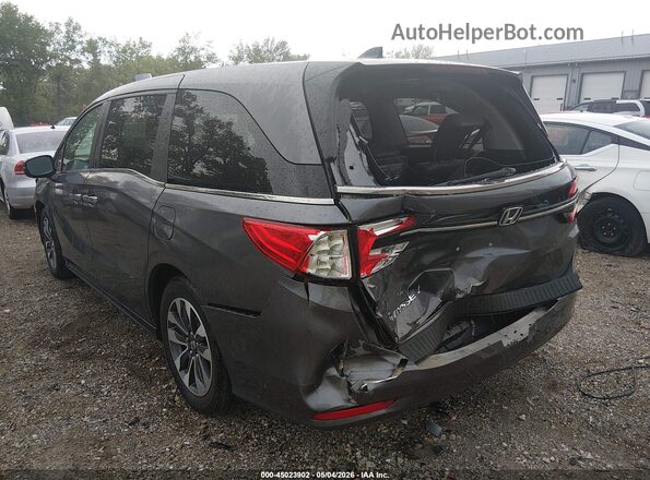 5FNRL6H73NB065288 2022 HONDA ODYSSEY Gray Trasero izquierdo