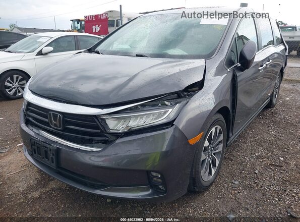 5FNRL6H73NB065288 2022 HONDA ODYSSEY Gray 