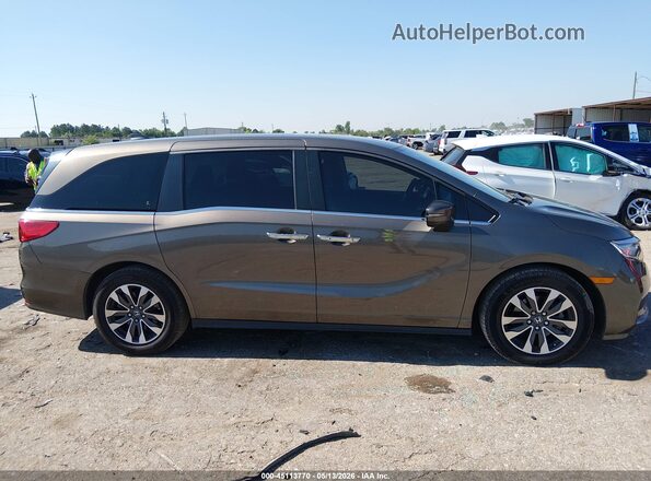 5FNRL6H74NB033787 2022 HONDA ODYSSEY Gray Widok wnętrza z tyłu