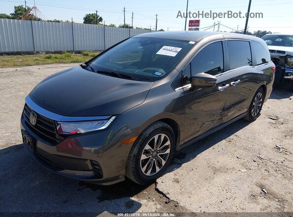 5FNRL6H74NB033787 2022 HONDA ODYSSEY Gray Przód lewy