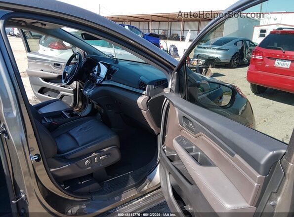5FNRL6H74NB033787 2022 HONDA ODYSSEY Gray Widok wnętrza z przodu