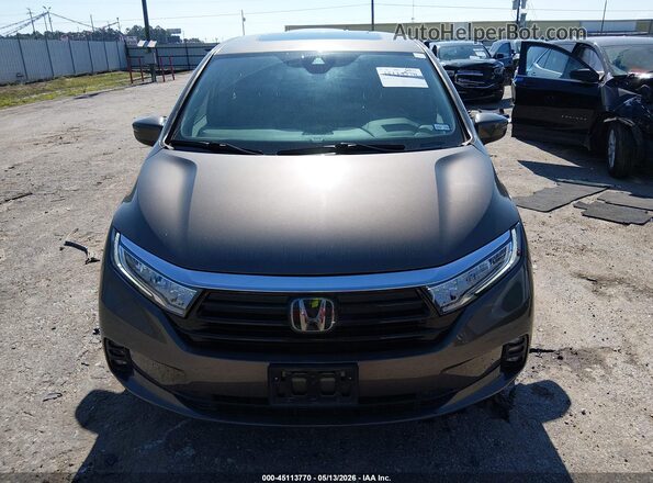 5FNRL6H74NB033787 2022 HONDA ODYSSEY Gray Widok zestawu wskaźników