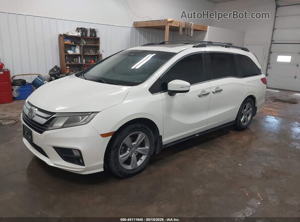 5FNRL6H75JB004647 2018 HONDA ODYSSEY White წინა მარცხენა ხედი სამი მეოთხედიდან