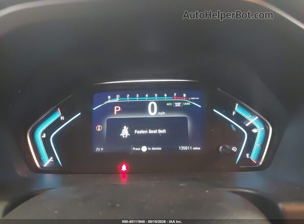 5FNRL6H75JB004647 2018 HONDA ODYSSEY White უკანა სავარძლების ხედი