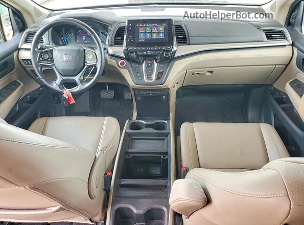 5FNRL6H75JB018368 2018 HONDA ODYSSEY Gray Vista del salpicadero