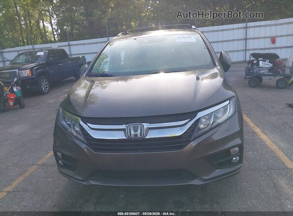 5FNRL6H75JB095340 2018 HONDA ODYSSEY Brown Սարքավորումների վահանակի տեսք