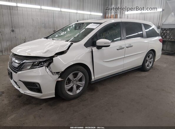 5FNRL6H75KB021692 2019 HONDA ODYSSEY White Առջևի ձախ երեք քառորդ տեսարան