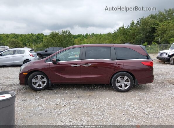 5FNRL6H75KB111358 2019 HONDA ODYSSEY Maroon Widok wnętrza 360 stopni