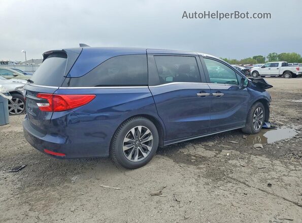 5FNRL6H75NB060786 2022 HONDA ODYSSEY Blue Rear right
