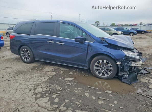 5FNRL6H75NB060786 2022 HONDA ODYSSEY Blue Front right