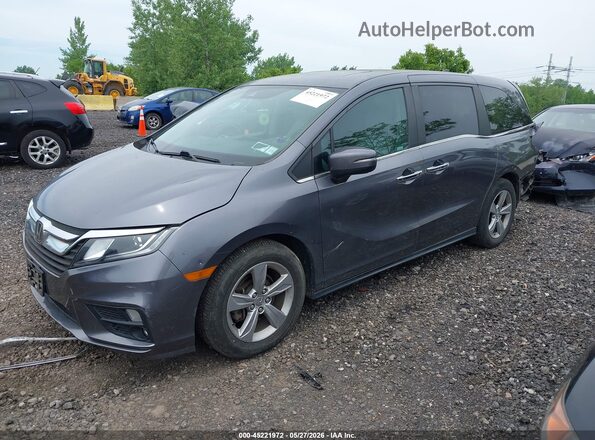 5FNRL6H76KB099690 2019 HONDA ODYSSEY Gray Առջևի ձախ երեք քառորդ տեսարան