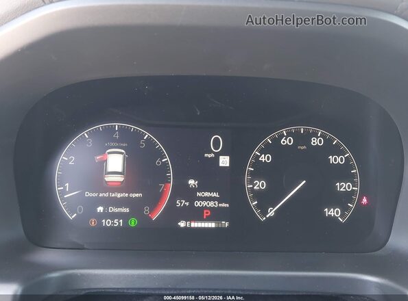 5FNRL6H77SB086429 2025 HONDA ODYSSEY Черный Вид задних сидений