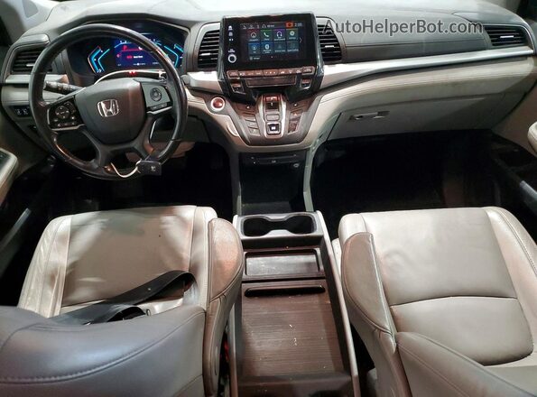 5FNRL6H78JB081996 2018 HONDA ODYSSEY Charcoal წინა პანელის ხედი
