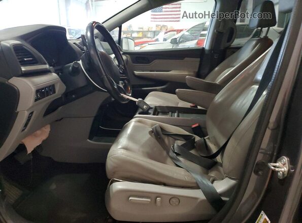 5FNRL6H78JB081996 2018 HONDA ODYSSEY Charcoal წინა სალონის ხედი