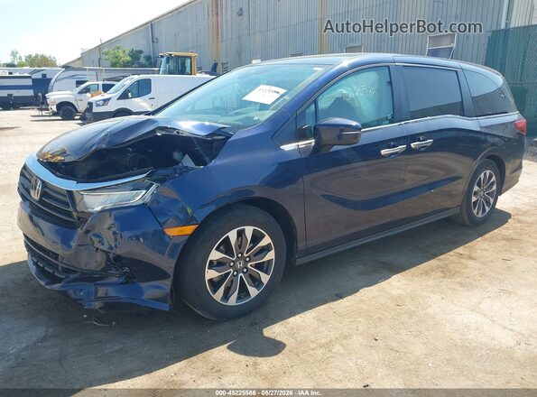 5FNRL6H78MB017607 2021 HONDA ODYSSEY Blue Front left