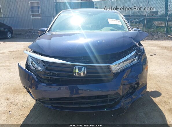 5FNRL6H78MB017607 2021 HONDA ODYSSEY Blue Instrument cluster view