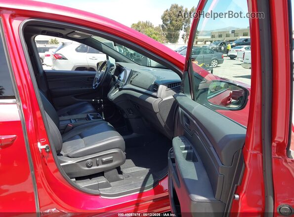 5FNRL6H78PB072577 2023 HONDA ODYSSEY Red Widok wnętrza z przodu