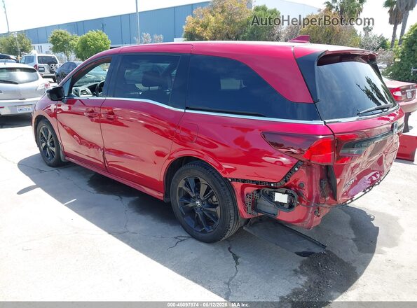 5FNRL6H78PB072577 2023 HONDA ODYSSEY Red Tył lewy