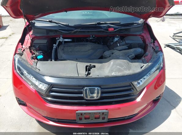 5FNRL6H78PB072577 2023 HONDA ODYSSEY Red Widok z tyłu