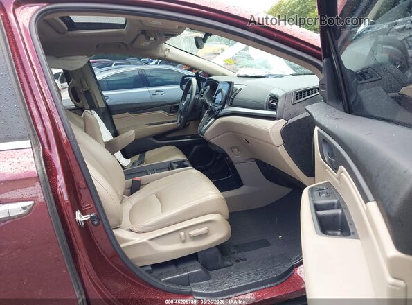 5FNRL6H79JB097138 2018 HONDA ODYSSEY Burgundy Vista interior delantera