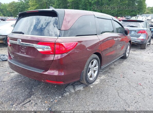 5FNRL6H79JB097138 2018 HONDA ODYSSEY Burgundy Trasero derecho