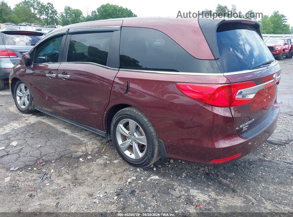 5FNRL6H79JB097138 2018 HONDA ODYSSEY Burgundy Trasero izquierdo