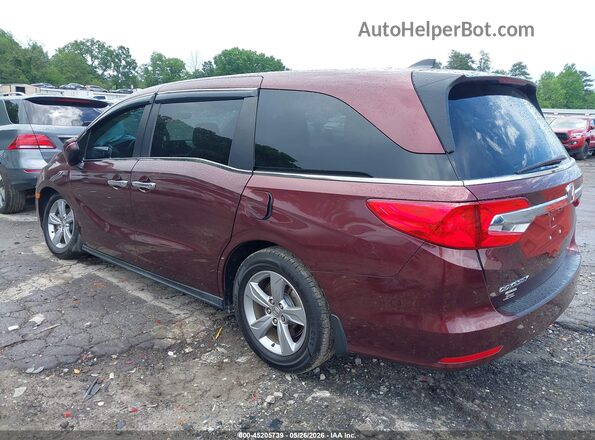 5FNRL6H79JB097138 2018 HONDA ODYSSEY Burgundy Vista interior de 360 grados