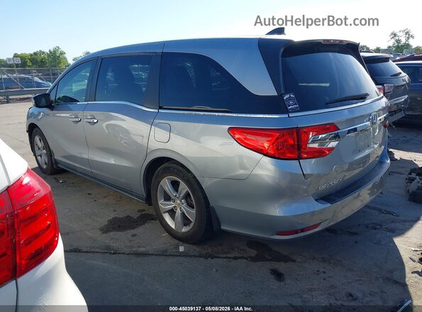 5FNRL6H7XJB082888 2018 HONDA ODYSSEY Blue Trasero izquierdo