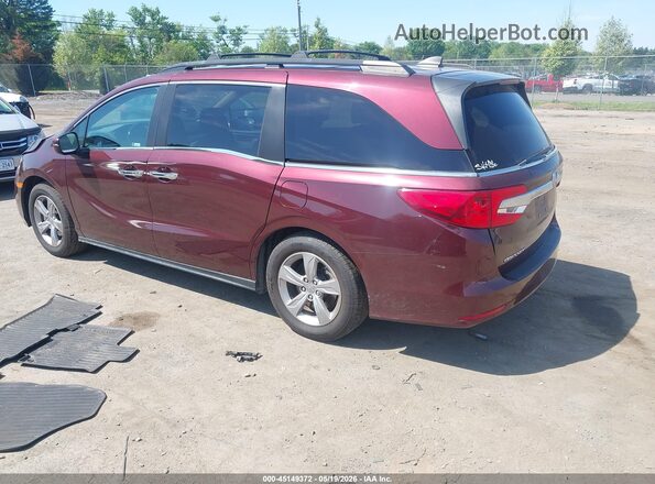 5FNRL6H7XKB002524 2019 HONDA ODYSSEY Red Trasero izquierdo