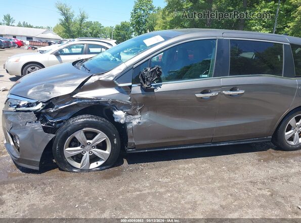 5FNRL6H7XKB040870 2019 HONDA ODYSSEY Gray Widok z przodu