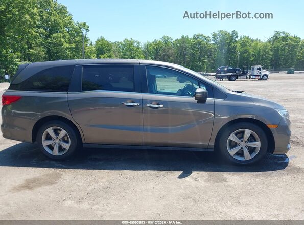 5FNRL6H7XKB040870 2019 HONDA ODYSSEY Gray Widok wnętrza z tyłu