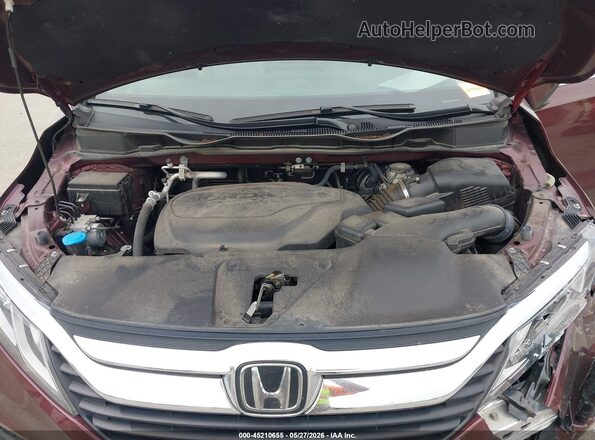 5FNRL6H7XLB046203 2020 HONDA ODYSSEY Burgundy Widok z tyłu